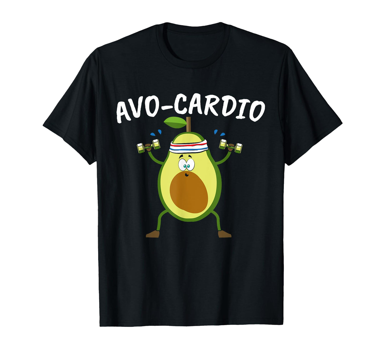 Avocado Graphic Avo Cardio for a Avacardio Workout Pun T-Shirt