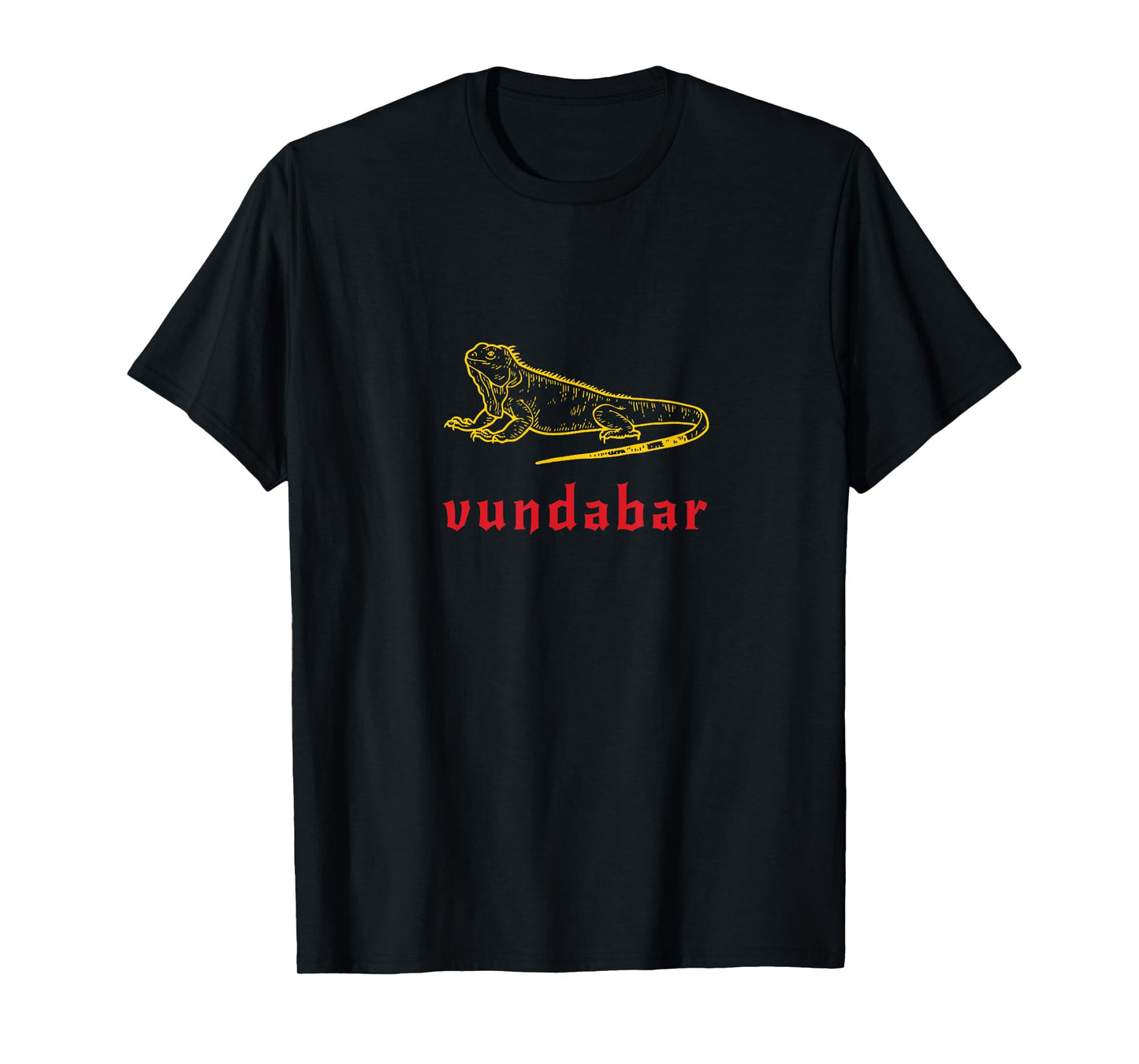 Vundabar Aesthetic Red and Yellow Lizard T-Shirt