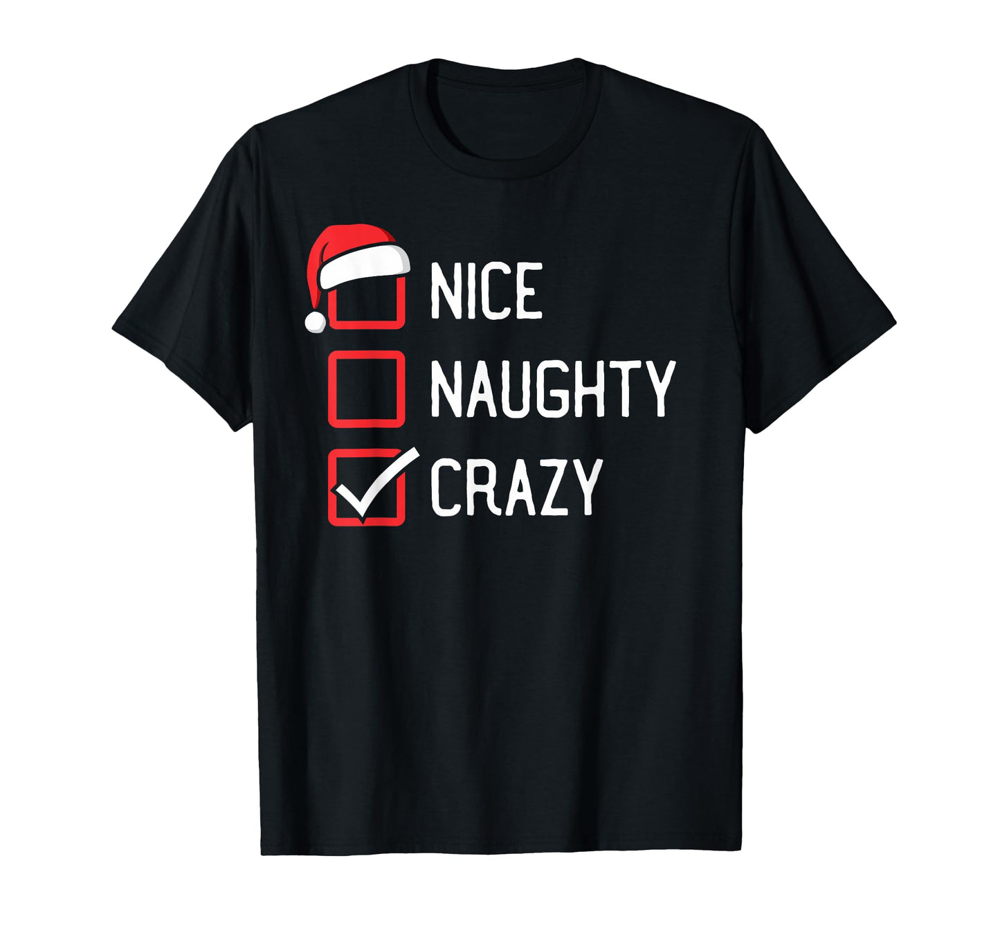 The List Group Family Matching Shirts By HumorPack Unisex-Kids Black Christmas T-Shirt