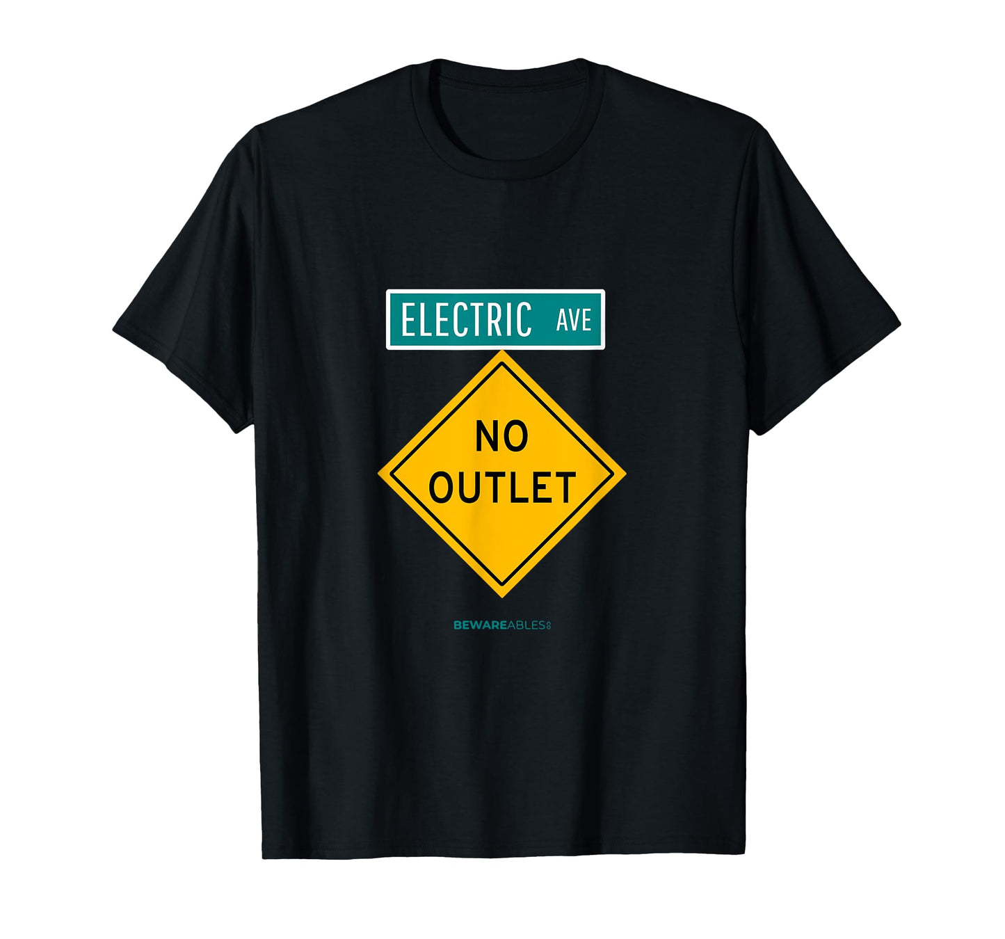 No outlet on an Avenue called Electric for EVs Funny T-Shirt