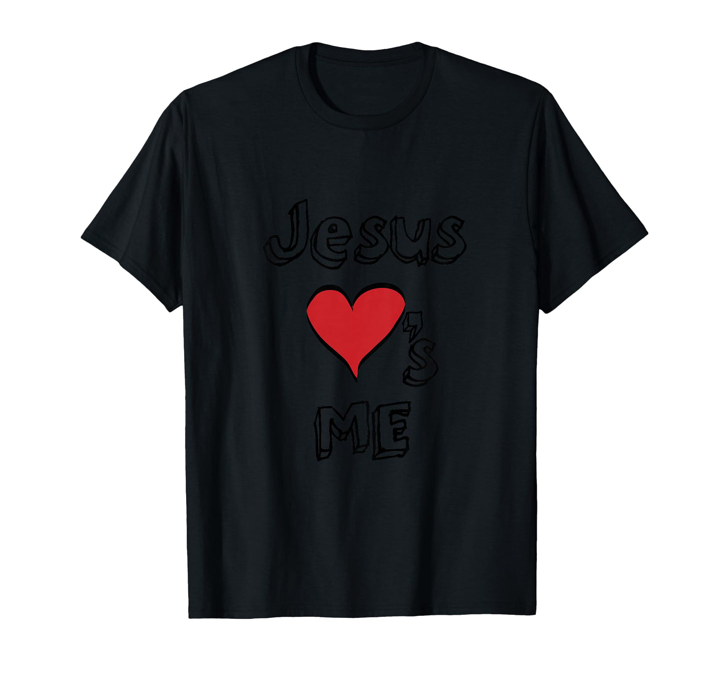 Jesus Loves Me Heart Boys Girls Youth Toddler Christian God T-Shirt