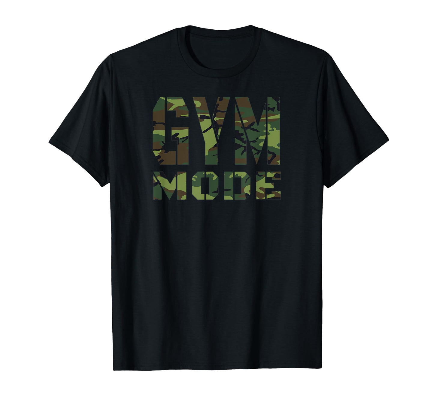 Gym Workout Fitness Bodybuilding Camouflage Weighlifting T-Shirt