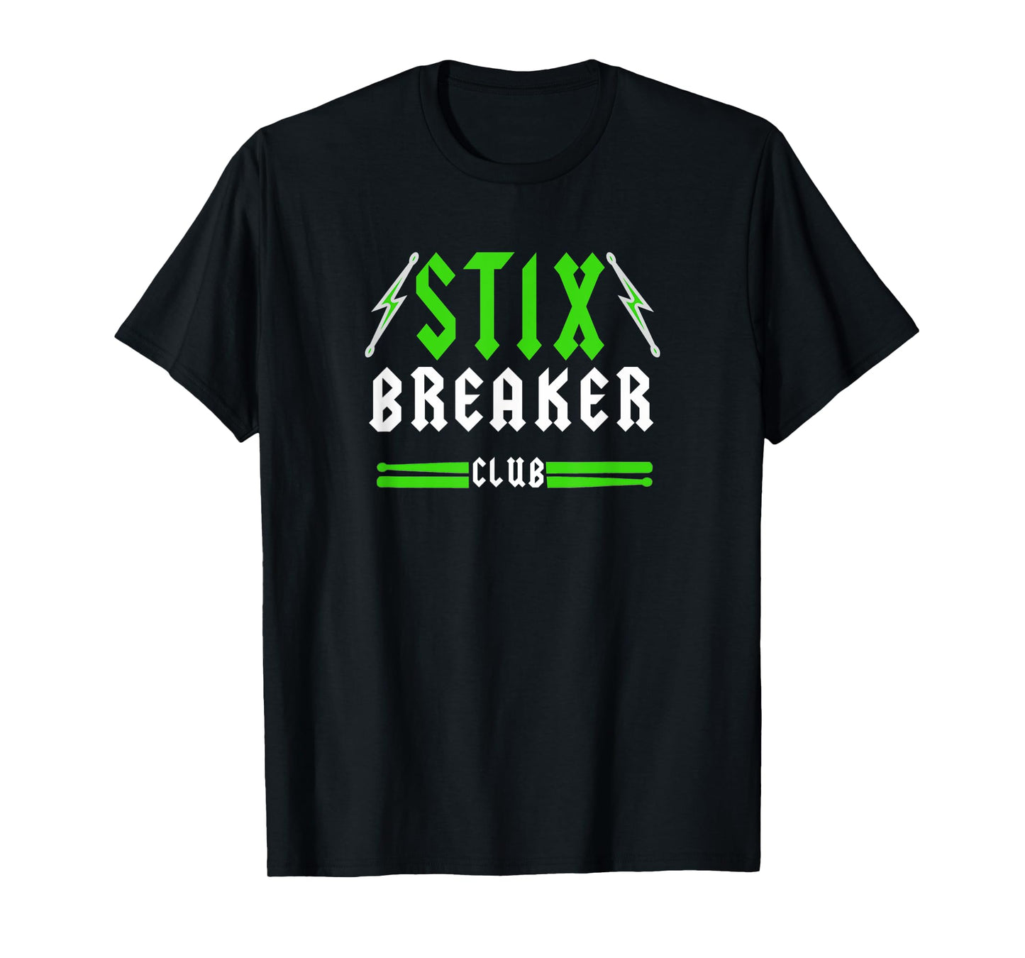 Pound Fitness with Drumsticks Graphic 'Stix Breaker Club' T-Shirt