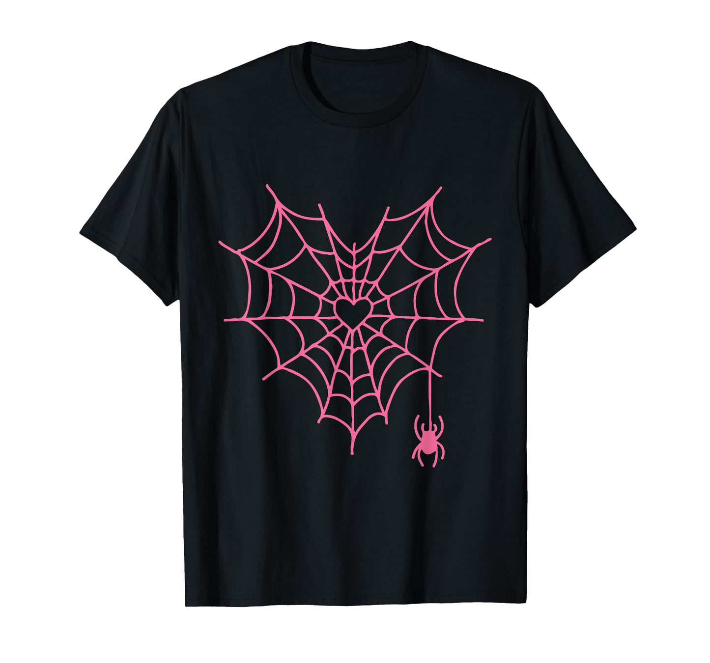 Heart spiderweb Halloween Design Horror shirt T-Shirt