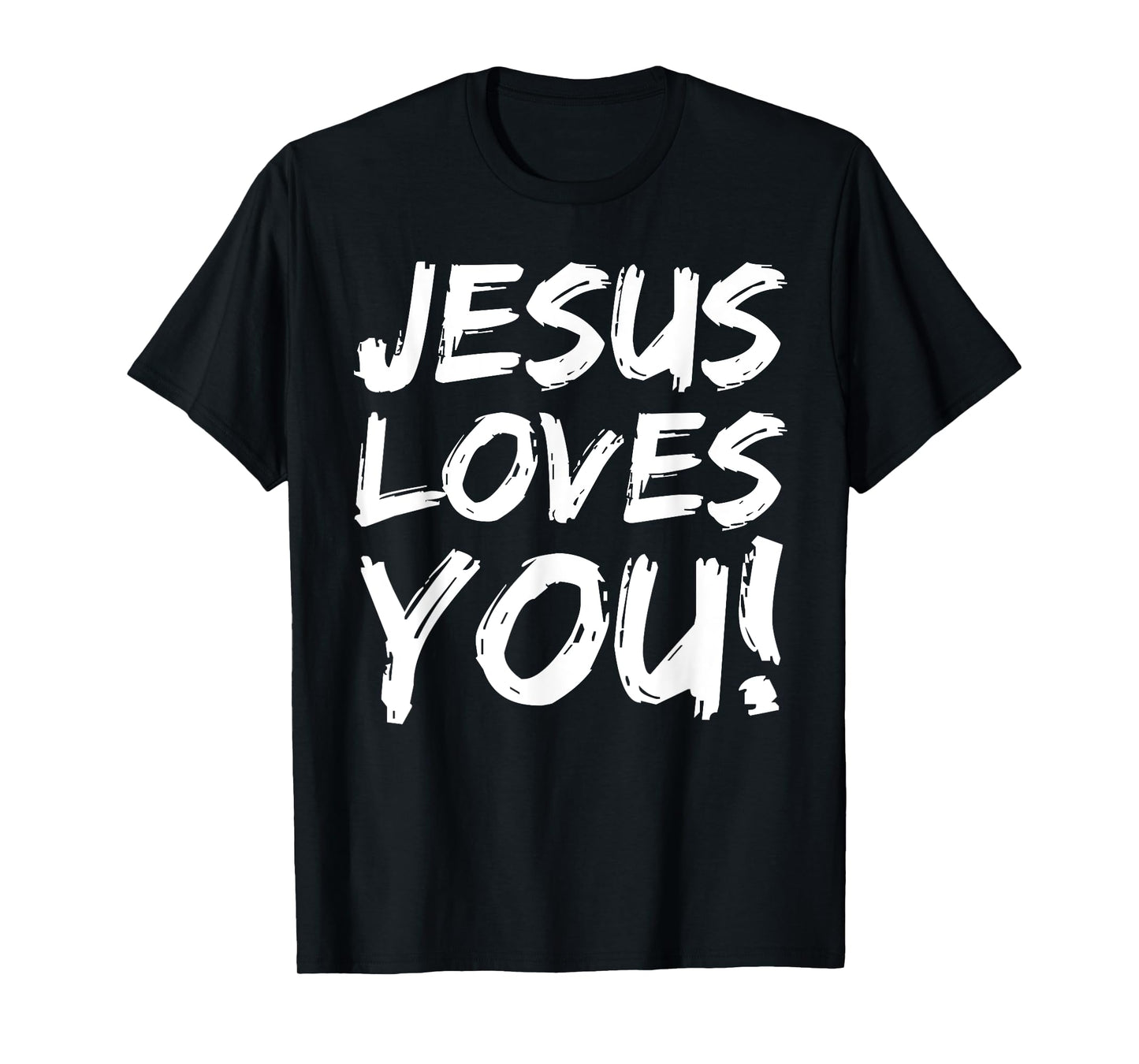 Christian Evangelism Gift for Men Jesus Loves You! T-Shirt