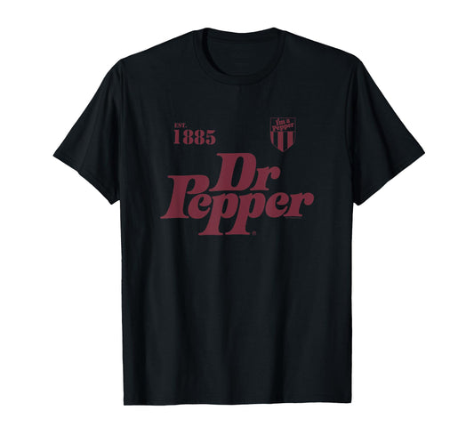 Dr. Pepper Est. 1885 I'm A Pepper Vintage Patch Logo T-Shirt