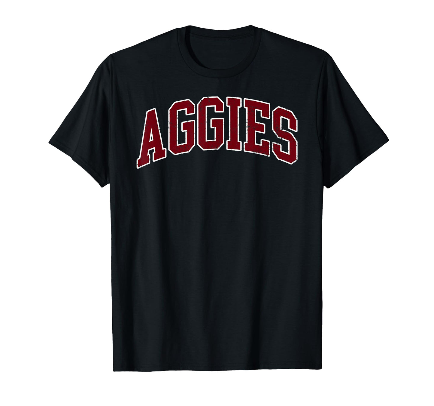 Retro Personalized Aggies-Red T-Shirt