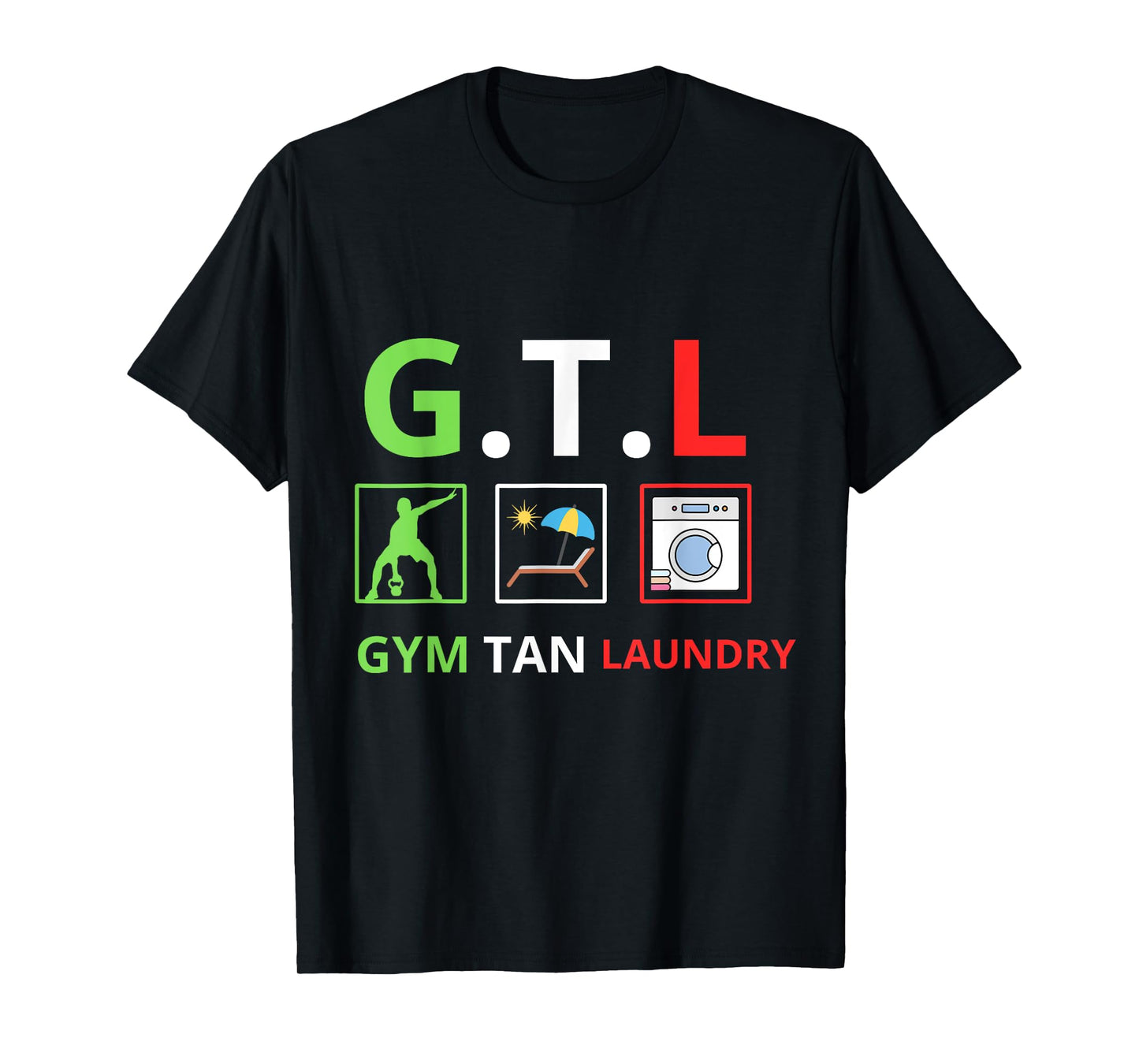 Gym Tan Laundry GTL New Jersey Garden NJ Shore Italian Flag T-Shirt