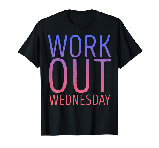 Workout Wednesday Purple Pink Gradient T-Shirt