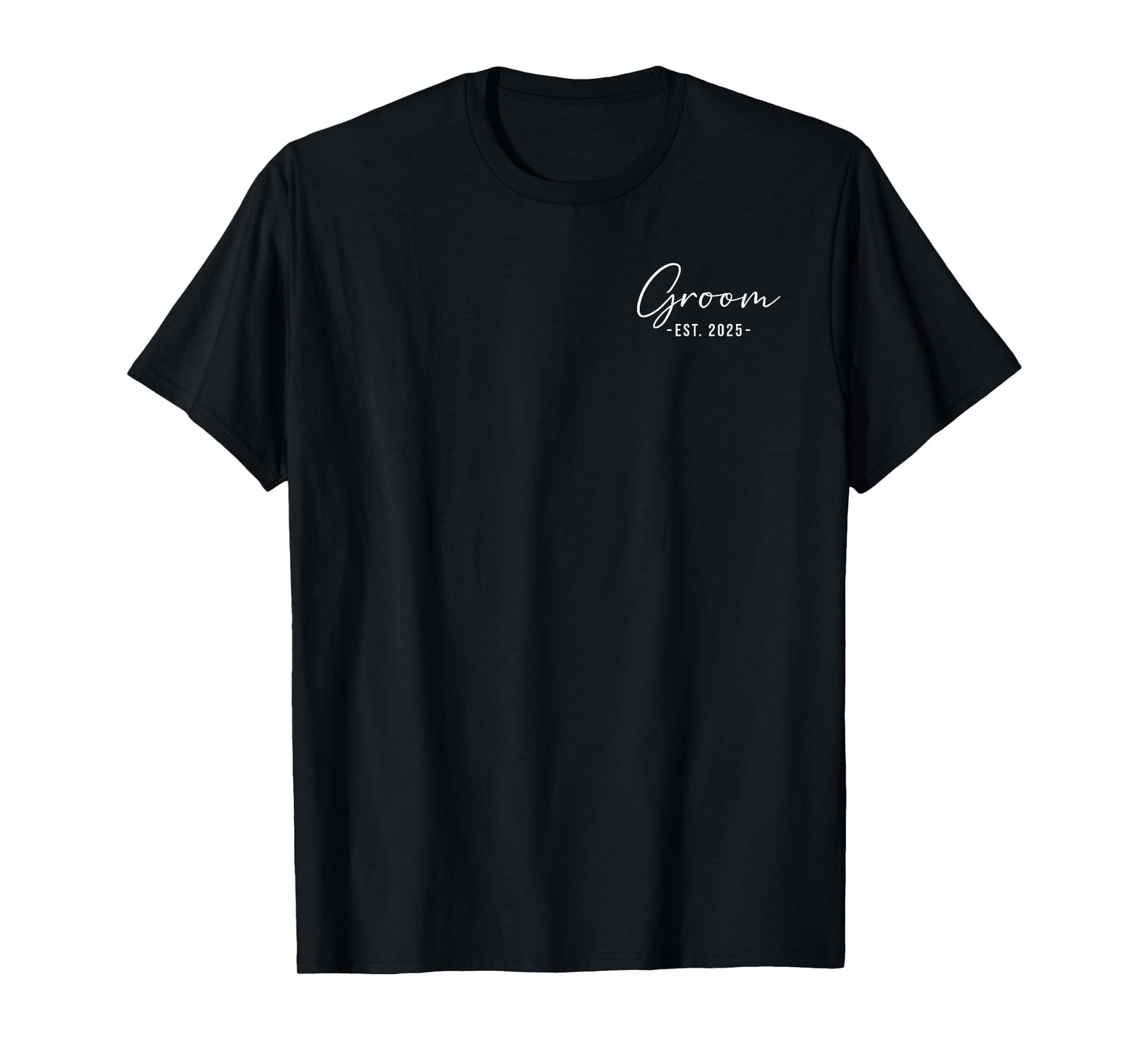 Groom Est. 2025 Matching Getting Ready Bride Groom Wedding T-Shirt
