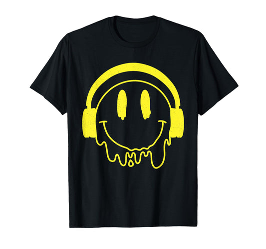 Melting Yellow Smile Funny Smiling Melted Dripping Face Cute T-Shirt