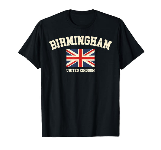 Vintage Birmingham England United Kingdom Souvenir Retro T-Shirt