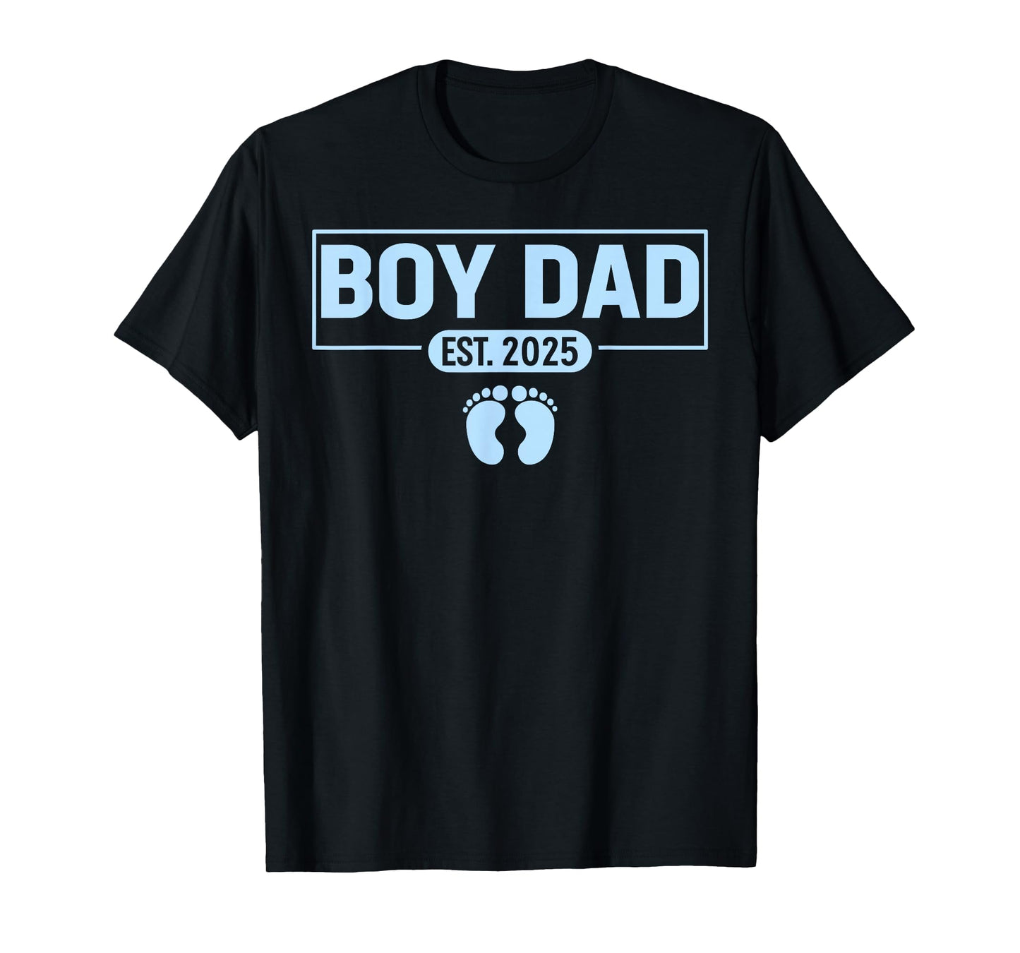 Men boy Dad Est 2025 Newborn Daddy Father baby boy son T-Shirt