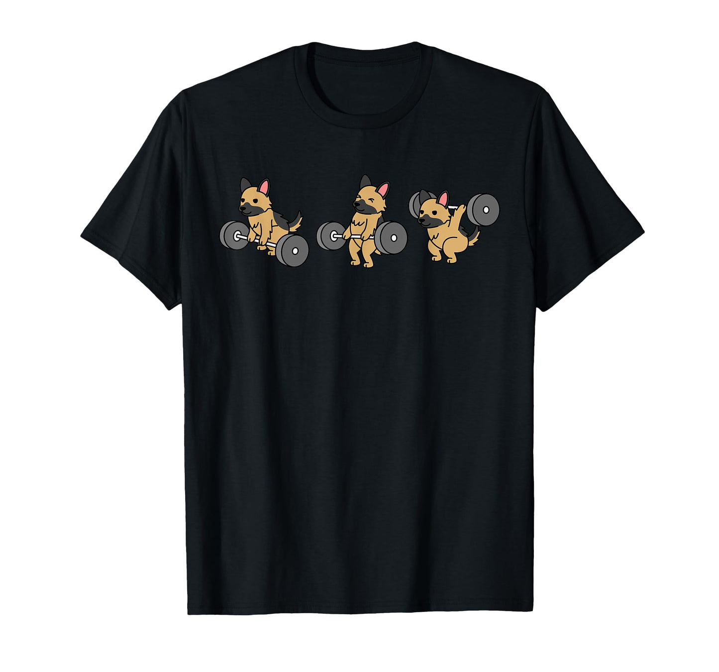 Weightlifting German Shepherd Dog T-Shirt
