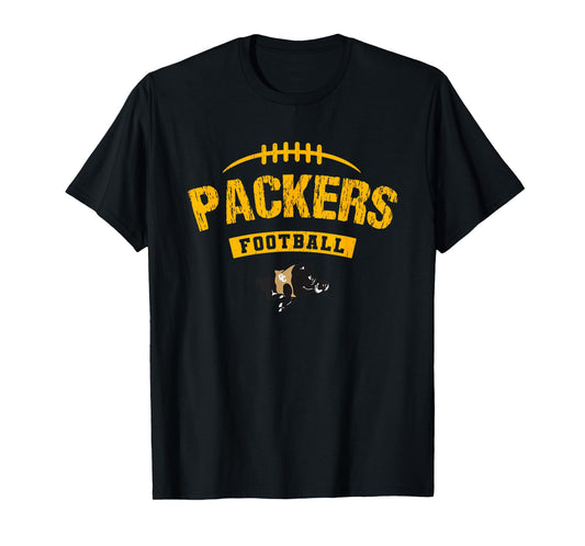 Colquitt County Packers Logo Football Distressed HS T-Shirt