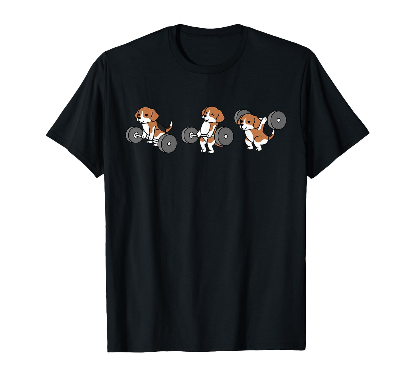 Weightlifting Beagle Dog T-Shirt