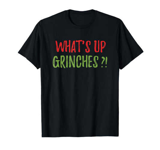 What's Up Party Pooper Funny Christmas Xmas Greeting Pajamas T-Shirt