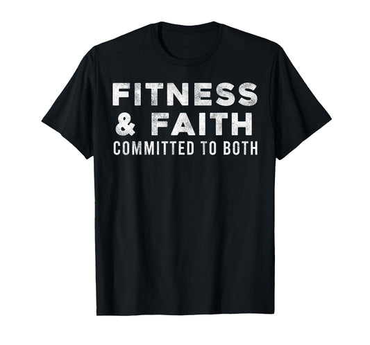 Fitness Training Christian Faith Personal Trainer Gym Addict T-Shirt