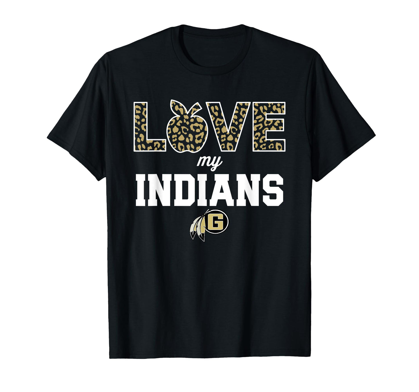 Gaffney Indians Logo Love My Team HS T-Shirt