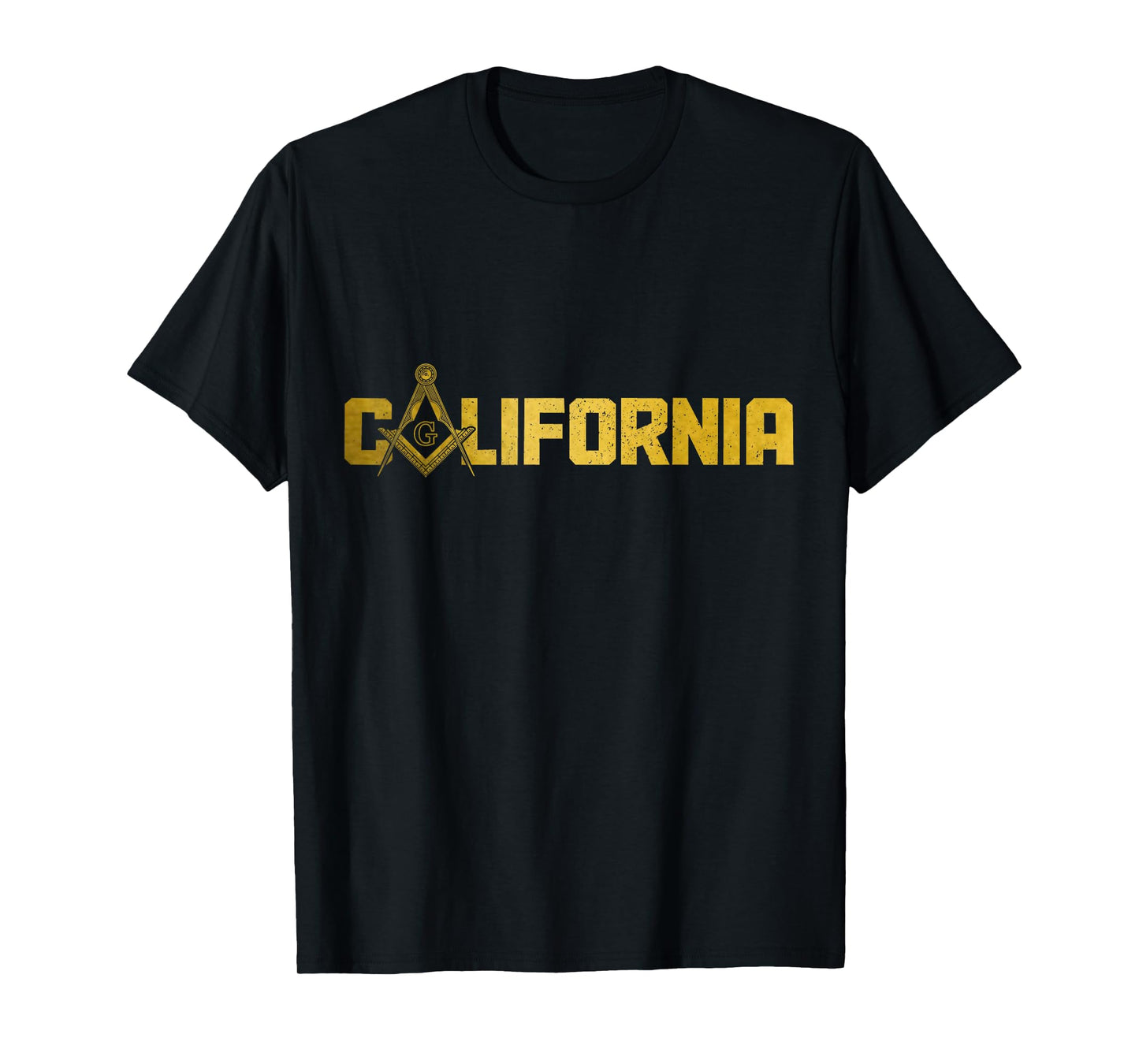 California Mason Freemason Masonic Square & Compass T-Shirt