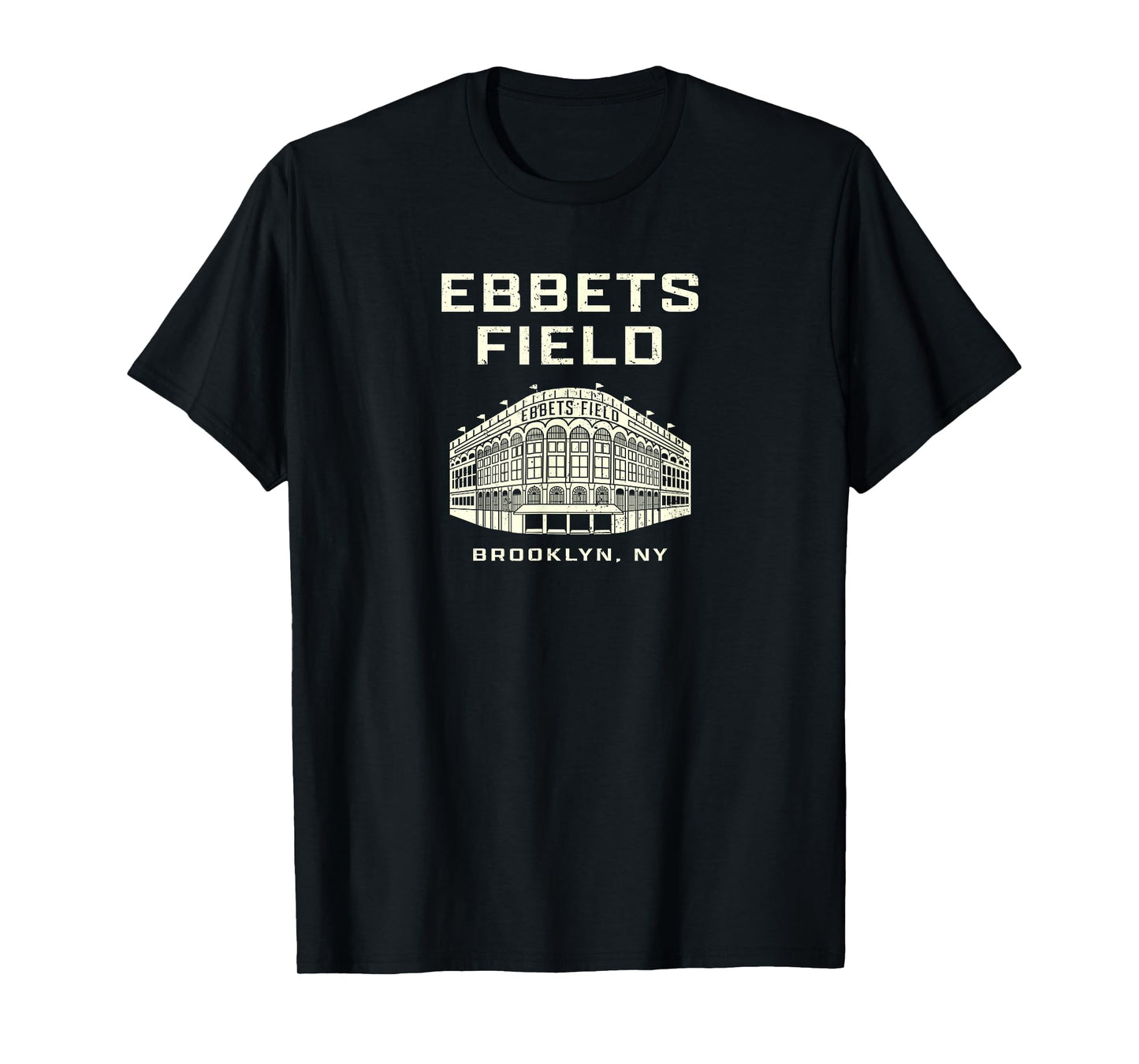 Old School Baseball Ebbets Field Brooklyn NY Retro Stadium T-Shirt