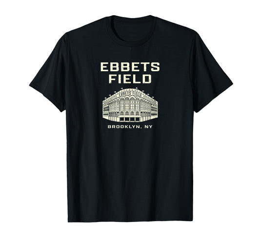Old School Baseball Ebbets Field Brooklyn NY Retro Stadium T-Shirt