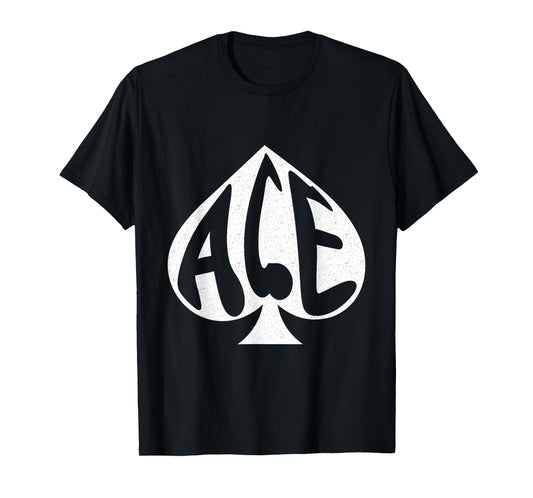 Vintage Ace of Spades Texas Hold'em Playing Card T-Shirt