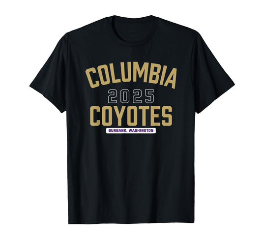Columbia Coyotes Burbank, Washington 2025 T-Shirt