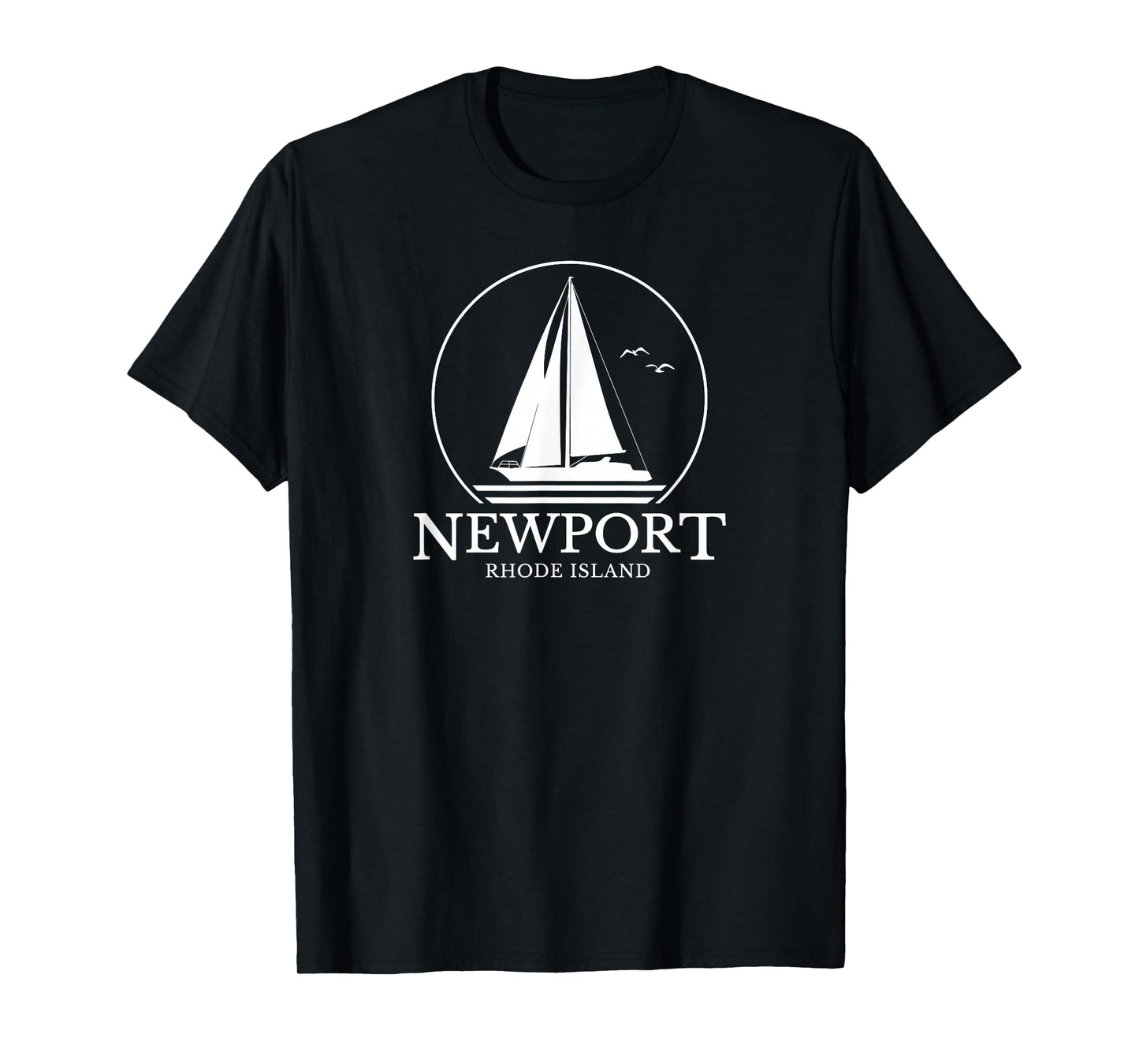 Newport Rhode Island Sail Boat Mens Womens Souvenir Sailing T-Shirt