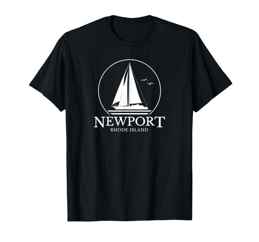 Newport Rhode Island Sail Boat Mens Womens Souvenir Sailing T-Shirt