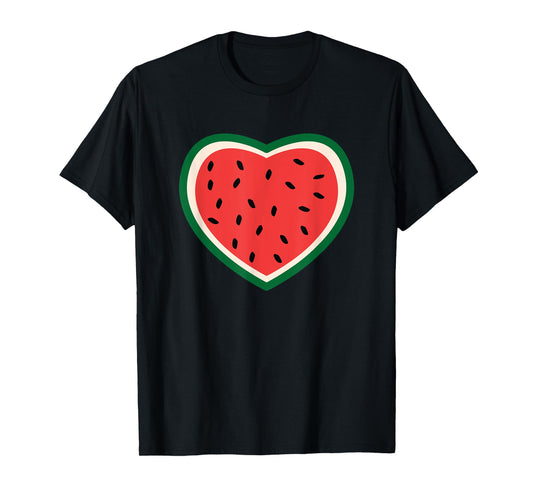 Palestine Watermelon Vintage Palestinian Colours T-Shirt