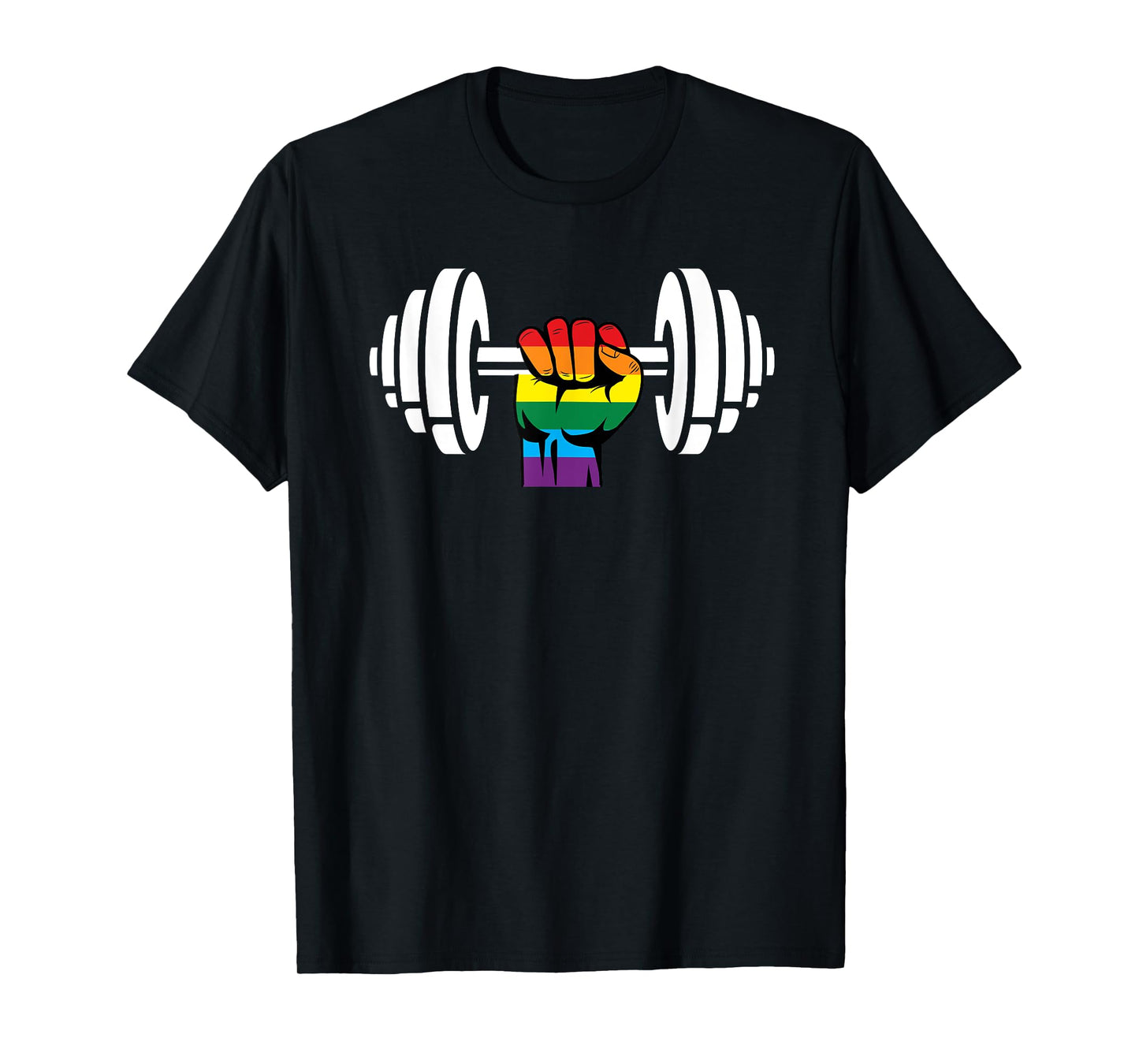 Gay Pride Gym Design Rainbow flag T-Shirt
