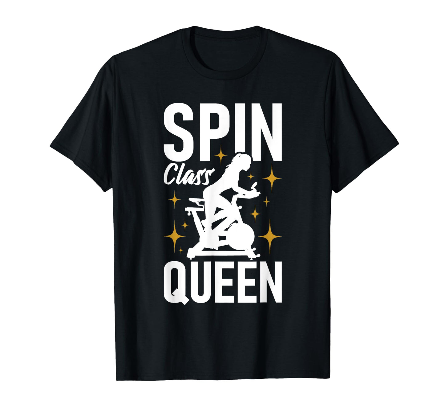 Spin Class Queen - Cyclist Lover Indoor Spinning Gym Fitness T-Shirt