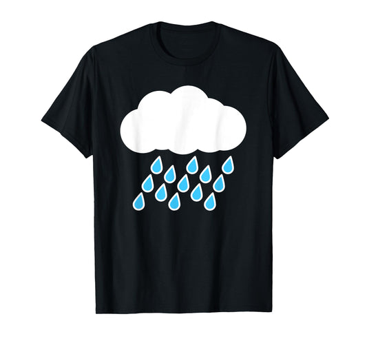 White Clouds Rain Drop Costume T-Shirt