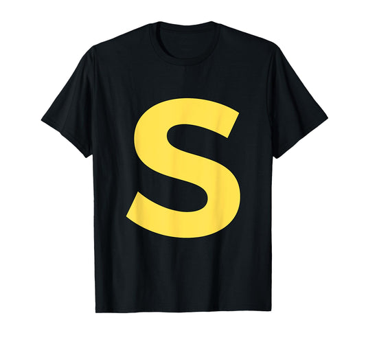 Letter S Funny Group Matching Halloween Costume T-Shirt