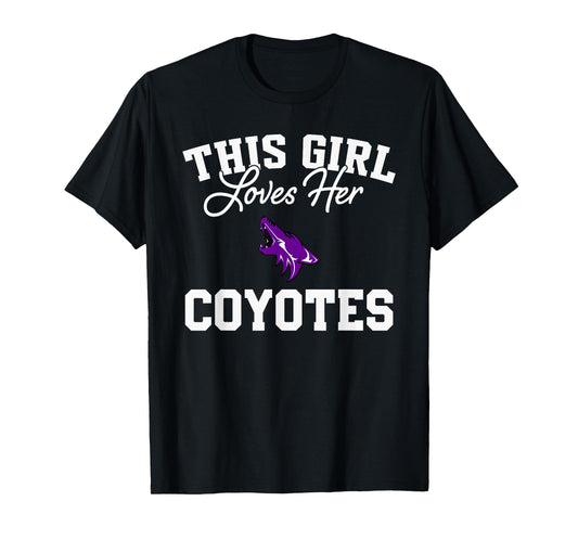 Anna Coyotes Logo This Girl Loves Her HS T-Shirt