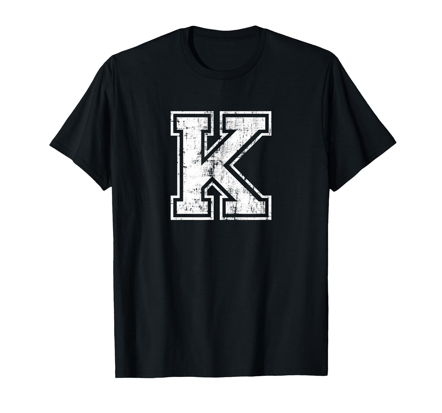 Letter K Uppercase Alphabet Initial School College Varsity T-Shirt