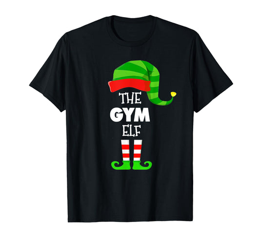 The GYM ELF Group Matching Family Christmas PJS T-Shirt