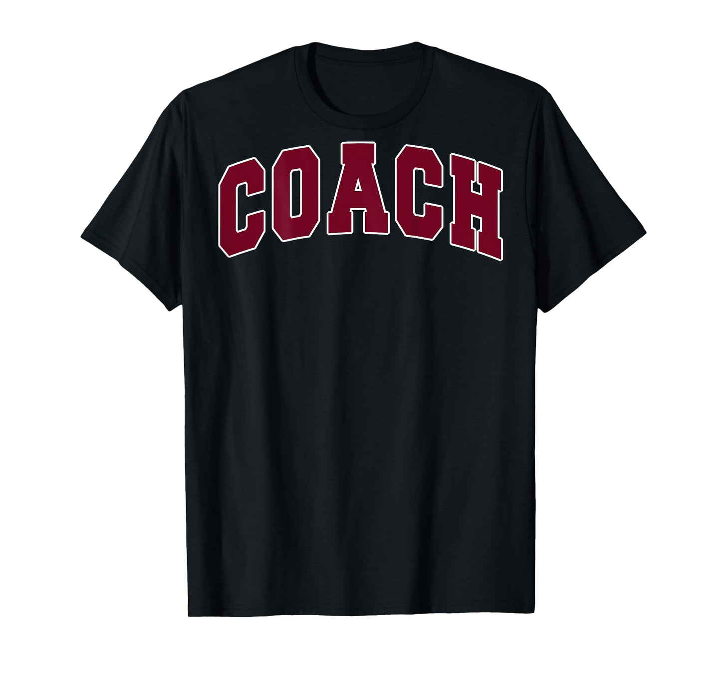 Coach Sports Trainer Vintage Varsity Team Red on the back T-Shirt