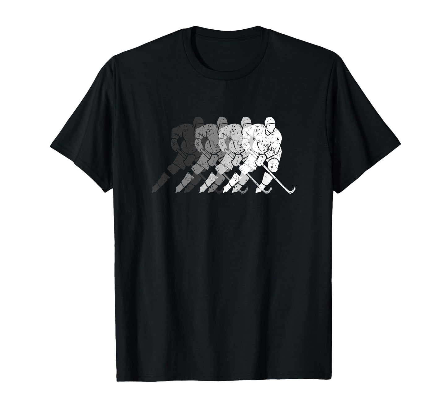 Vintage Hockey Player Gift For Kids Men Women Wintersport T-Shirt