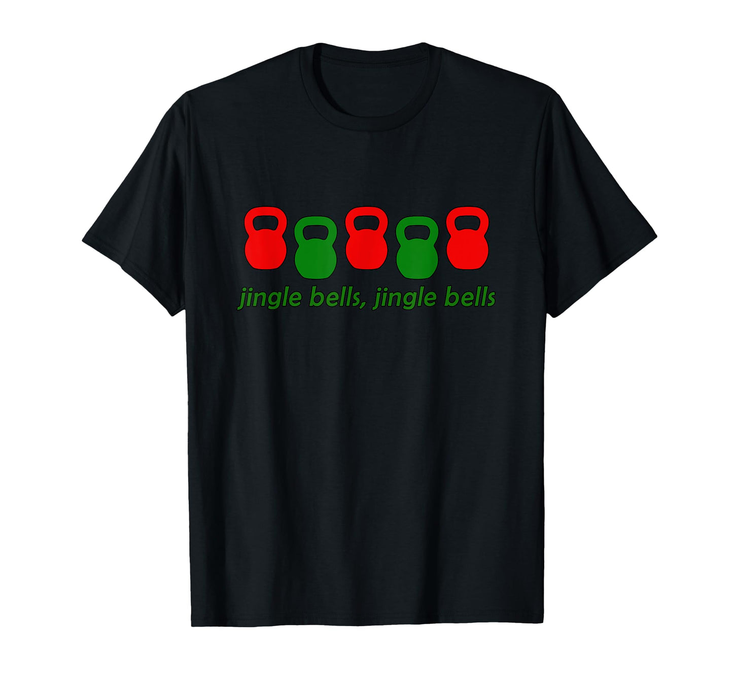Jingle Bells Kettlebell Christmas Holiday Workout T-Shirt T-Shirt