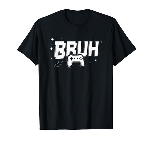 Video Gamer funny BRUH game controller for kids Men youth T-Shirt