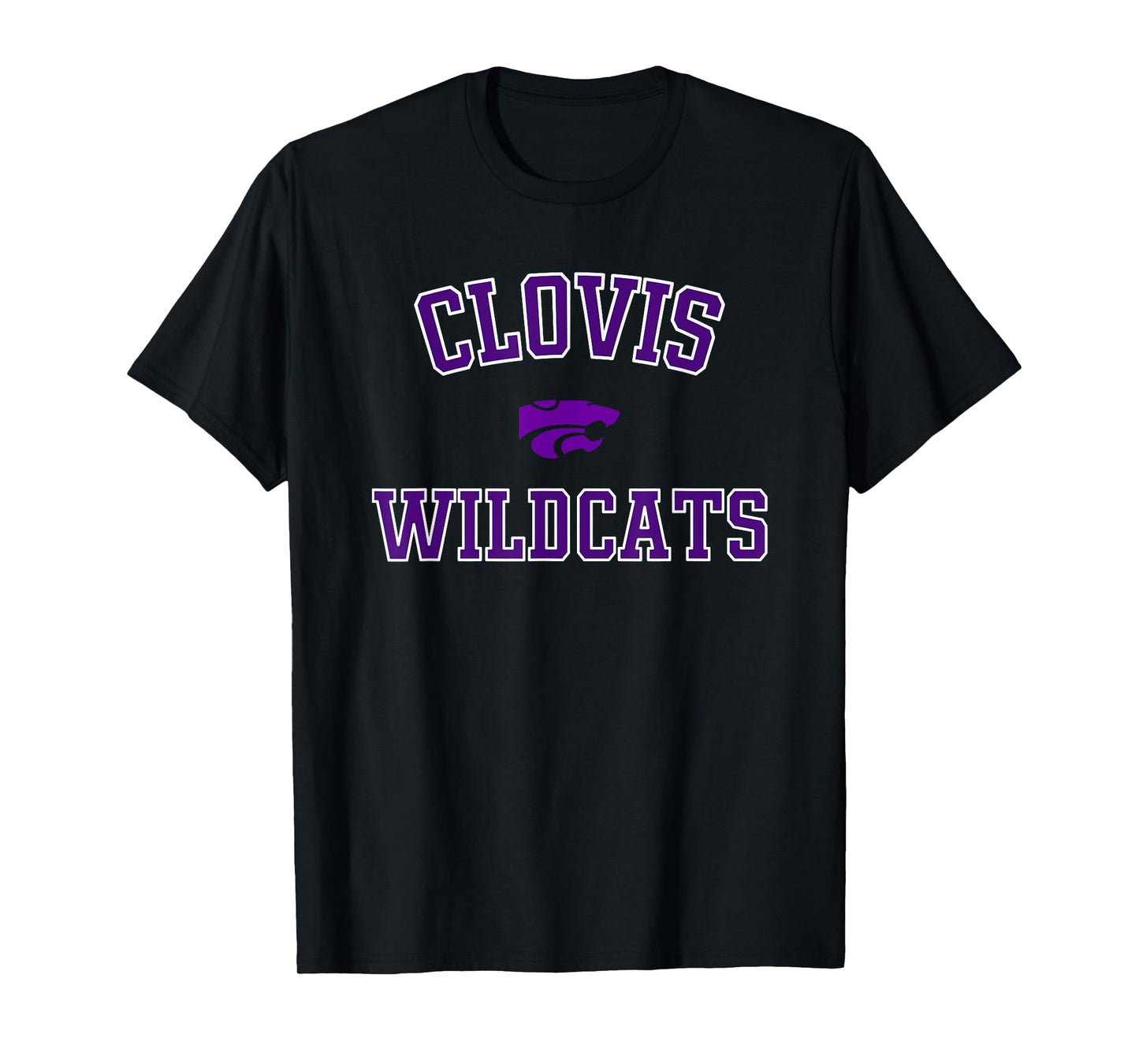 Clovis Wildcats Logo Varsity HS T-Shirt