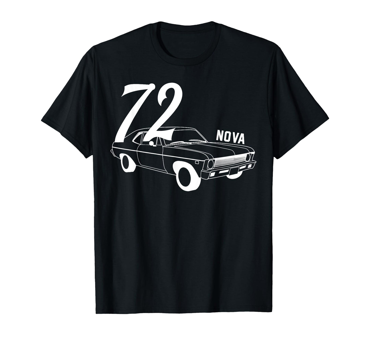 1972 72 Chevys Nova 2 Classic Car Old School Muscle Car T-Shirt