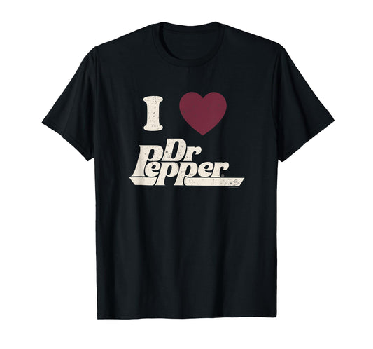 Dr. Pepper Valentine's Day I Heart Dr. Pepper Retro T-Shirt