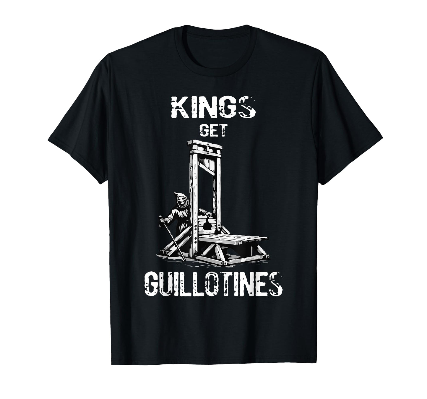 Funny Kings Get Guillotines Kings day Kings vintage T-Shirt