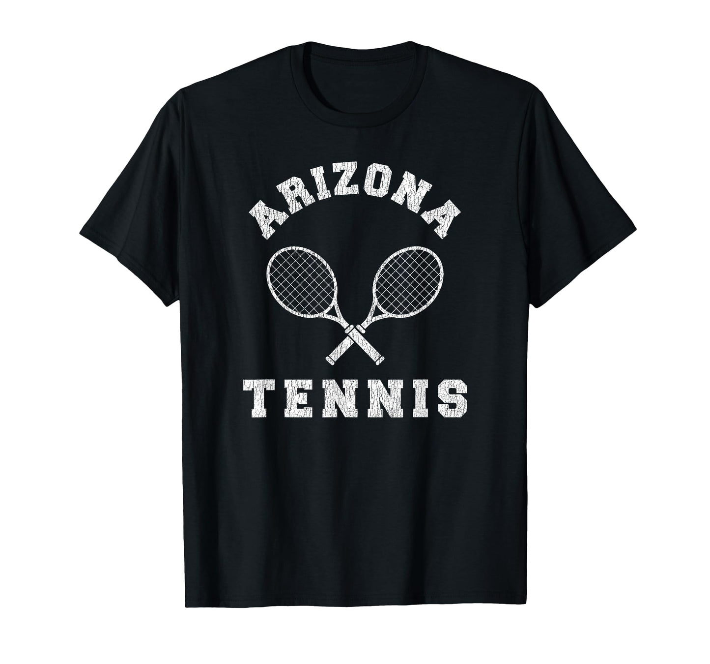 Arizona Vintage Tennis Team Distressed Retro 90s Vibe Racket T-Shirt
