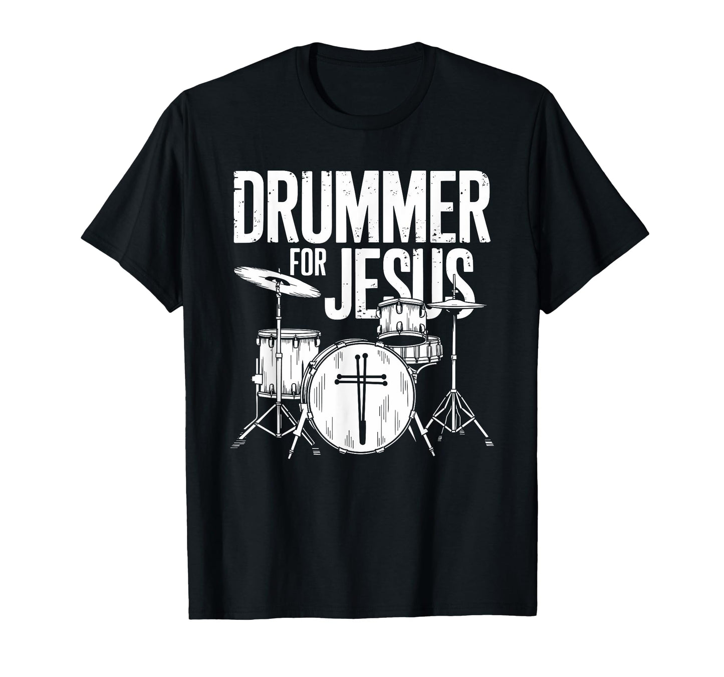 Drummer For Jesus, Drums Percussionist And Drummer Drumming T-Shirt
