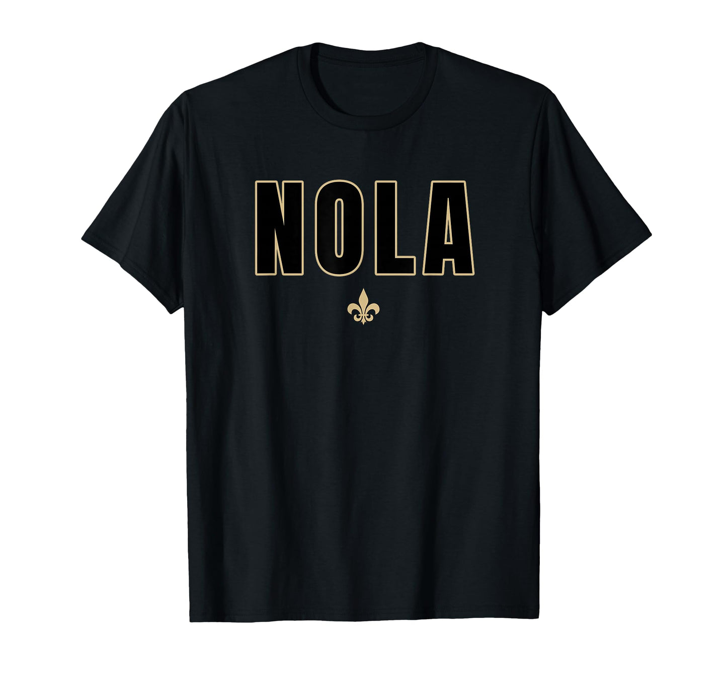 NOLA Apparel for Locals or Tourist that Love City Unisex Classic Fit Black Polycotton T-Shirt