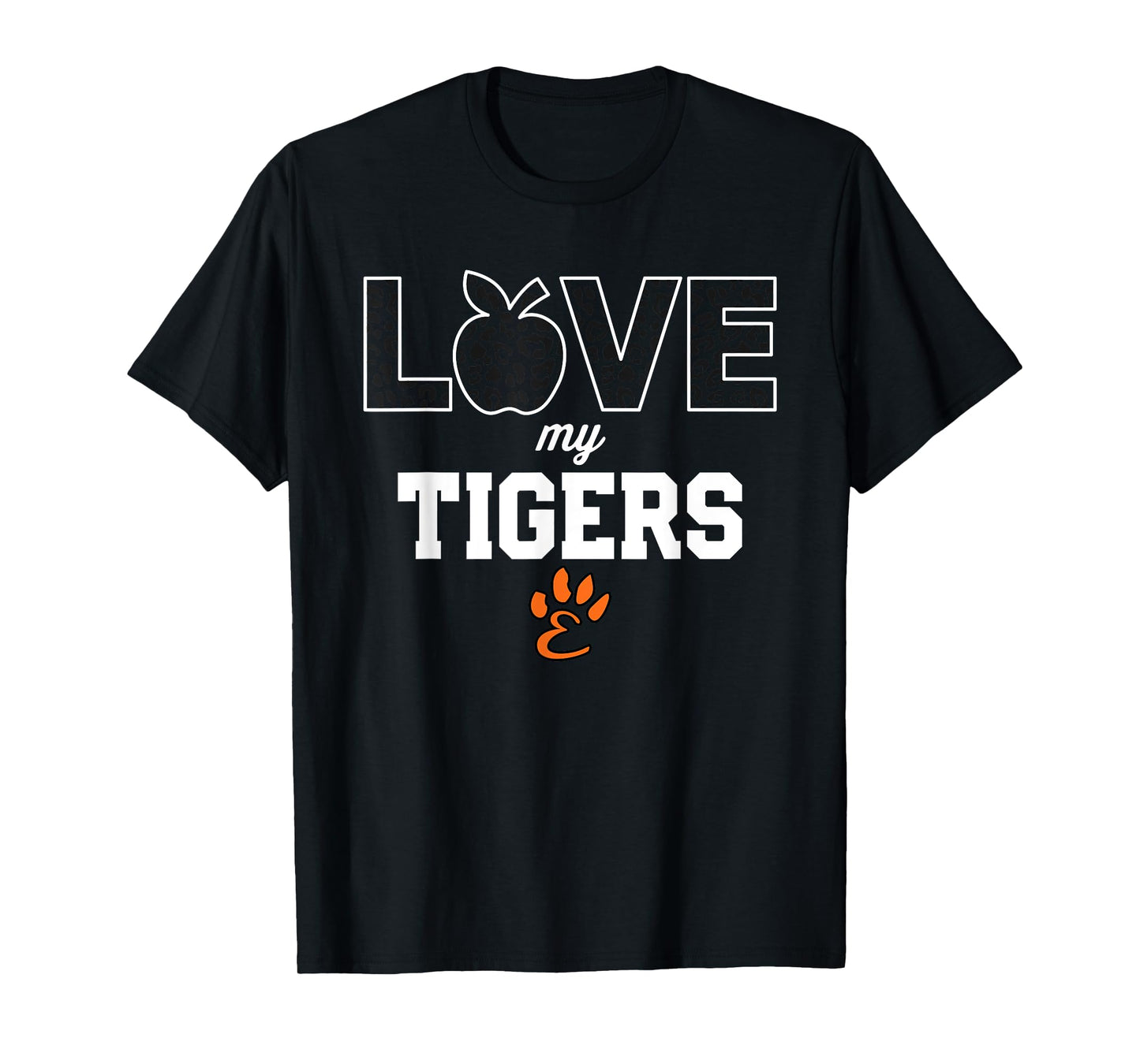 Edwardsville Tigers Logo Love My Team HS T-Shirt